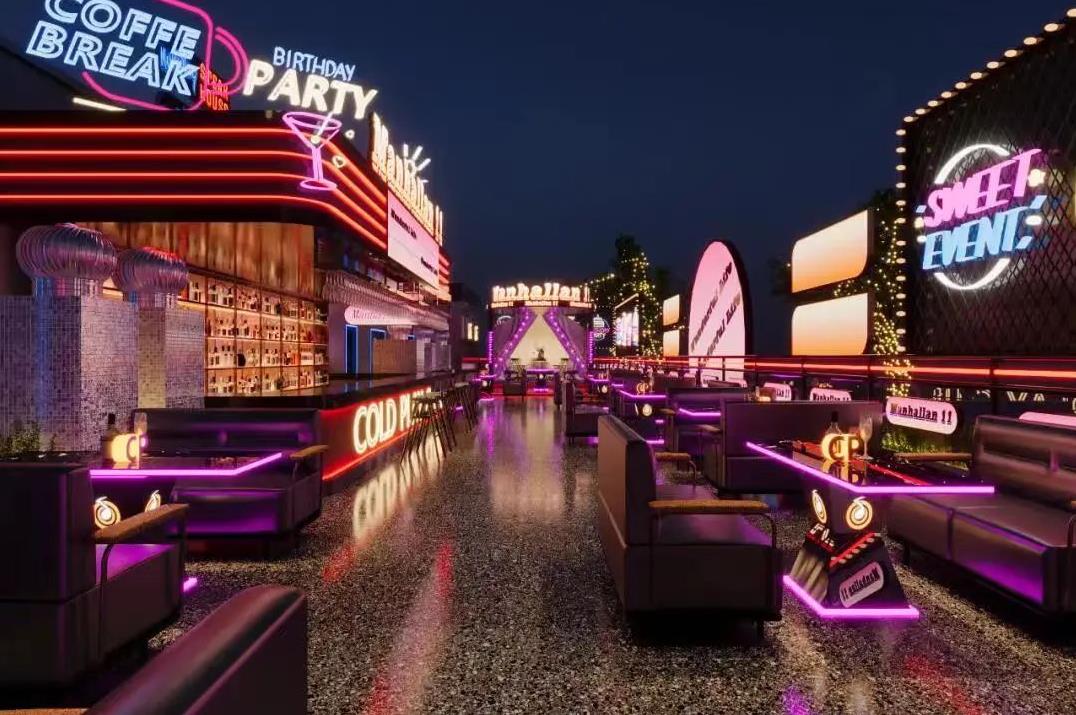 200平重慶酒吧裝修效果圖，11萬搞定裝修